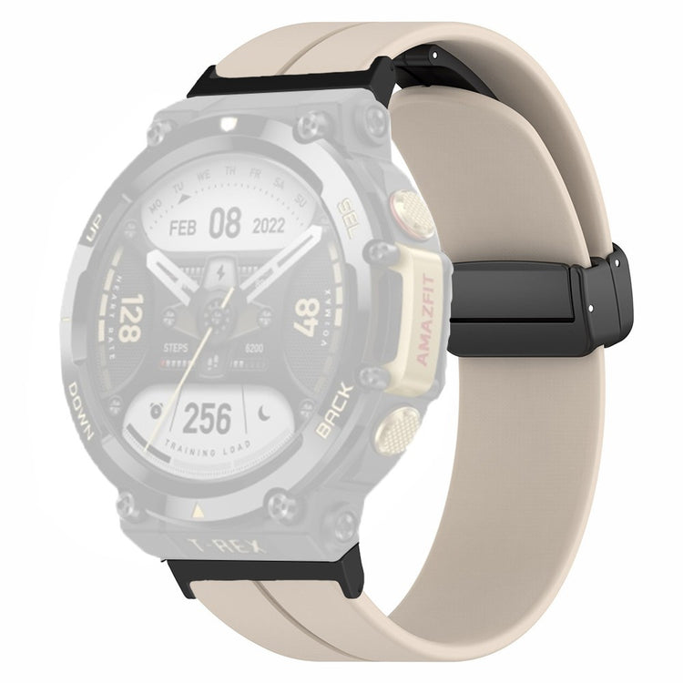 Super Elegant Silikone Rem passer til Amazfit T-Rex 2 - Hvid#serie_4