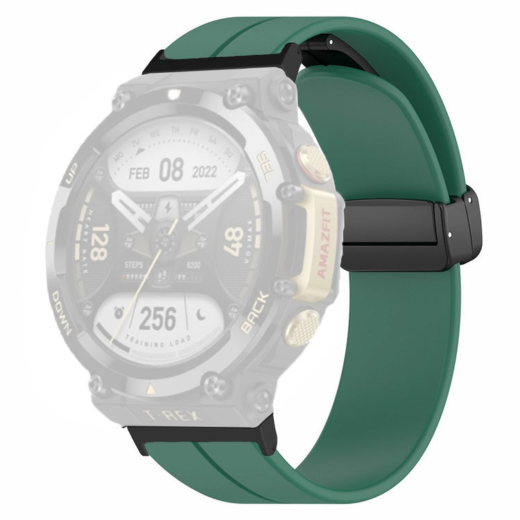 Super Elegant Silikone Rem passer til Amazfit T-Rex 2 - Grøn#serie_9