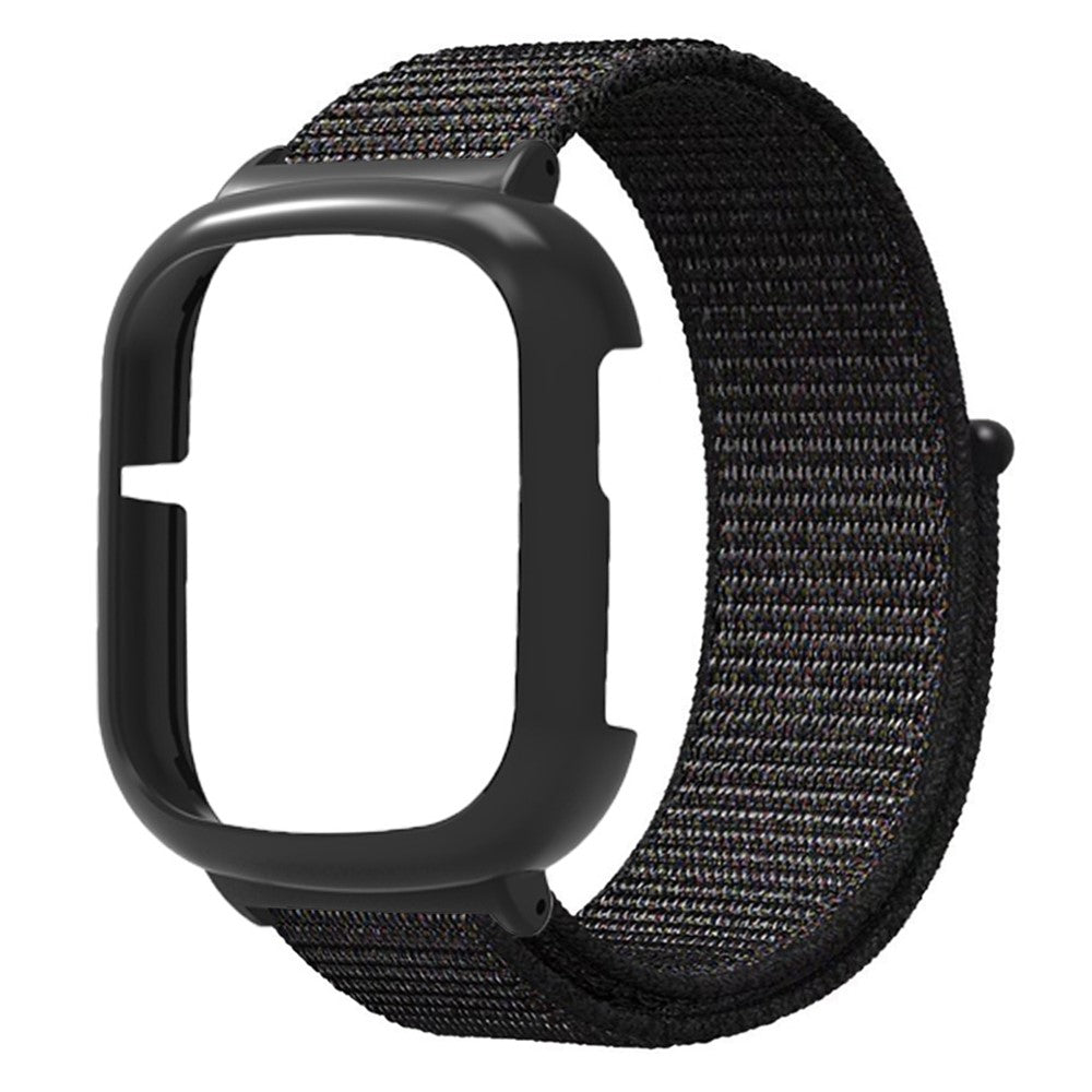Honor Watch 4 Strap Adjustable Nylon Sport Watch Bands with Watch Case - Black#serie_1