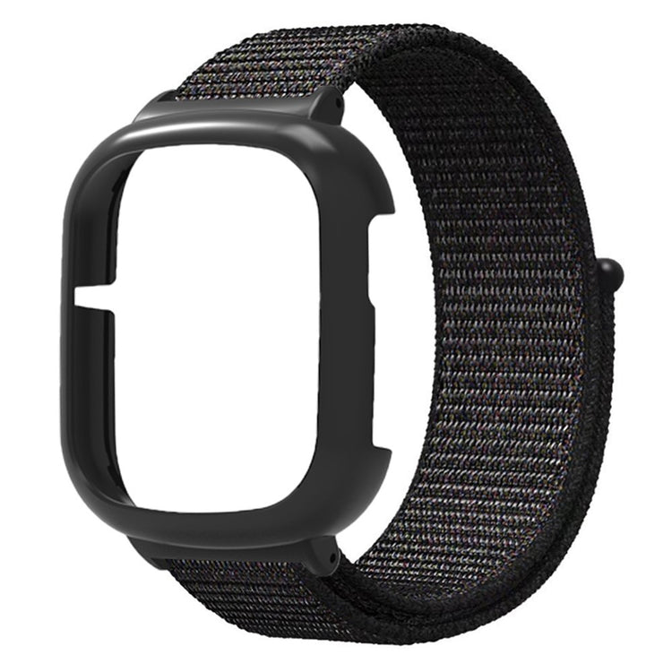 Honor Watch 4 Strap Adjustable Nylon Sport Watch Bands with Watch Case - Black#serie_1