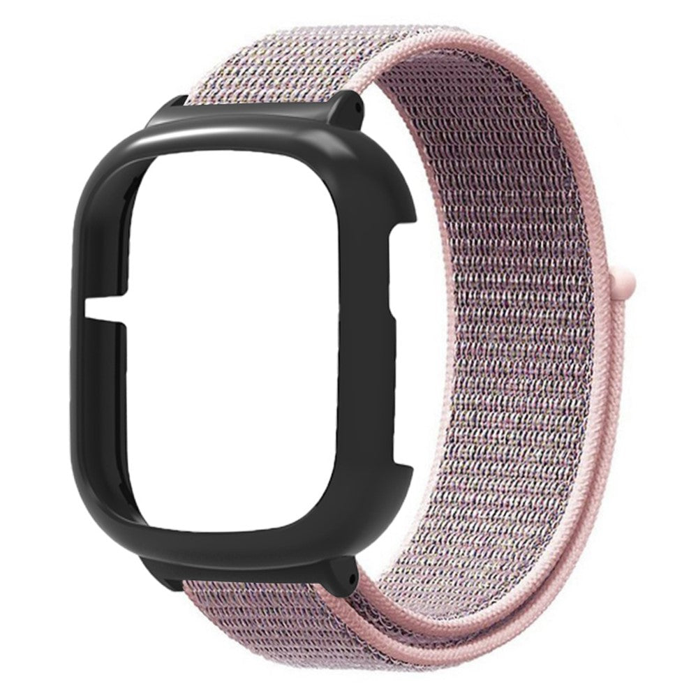 Honor Watch 4 Strap Adjustable Nylon Sport Watch Bands with Watch Case - Pink#serie_2