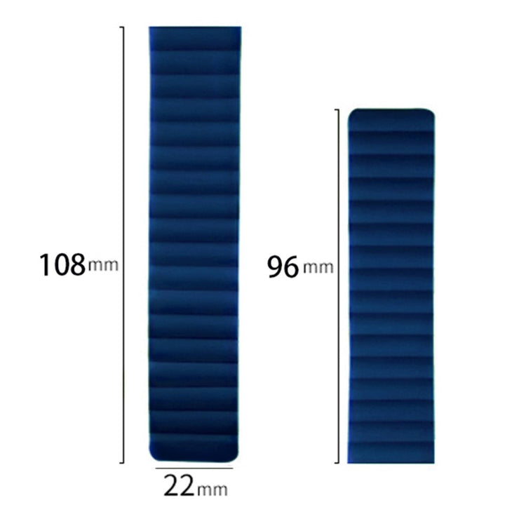 Huami Amazfit GTS 4 / 3 / 2 / 1 / mini Magnetic Watch Band Universal 22mm Silicone Straps - Grey+Yellow#serie_6