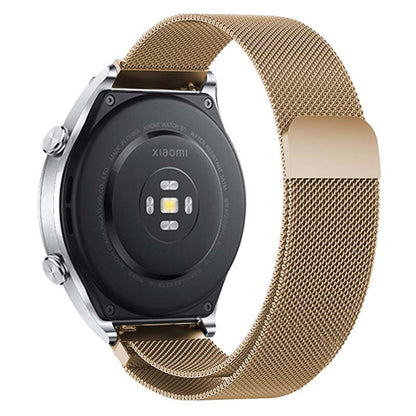 KALEBOL KLB-ML-001 Samsung Galaxy Watch6 / Garmin Venu Sq / Huawei Watch GT 4 41mm Metal Watch Strap 20mm Milanese Magnetic Watch Band - Gold#serie_4