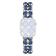Apple Watch Series 41mm - 40mm - 38mm Universal Chain Style Watch Band - Silver+Light Denim
