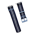 Apple Watch 49mm / 45mm / 44mm / 42mm Nylon Watch Strap - Black / White