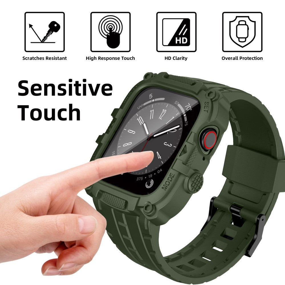 Mega Cool Silikone Universal Rem passer til Apple Smartwatch - Grøn#serie_3