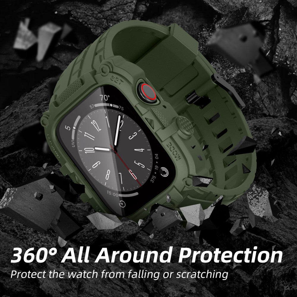 Mega Cool Silikone Universal Rem passer til Apple Smartwatch - Grøn#serie_3