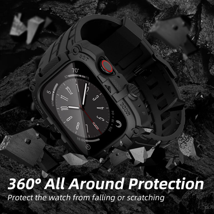 Mega Kønt Silikone Universal Rem passer til Apple Smartwatch - Sort#serie_2