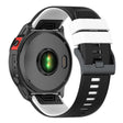KALEBOL KLB-SSGJ-001 Garmin Fenix 7 / Fenix 7 Pro Sport Straps 22mm Silicone Watch Band - Black+White