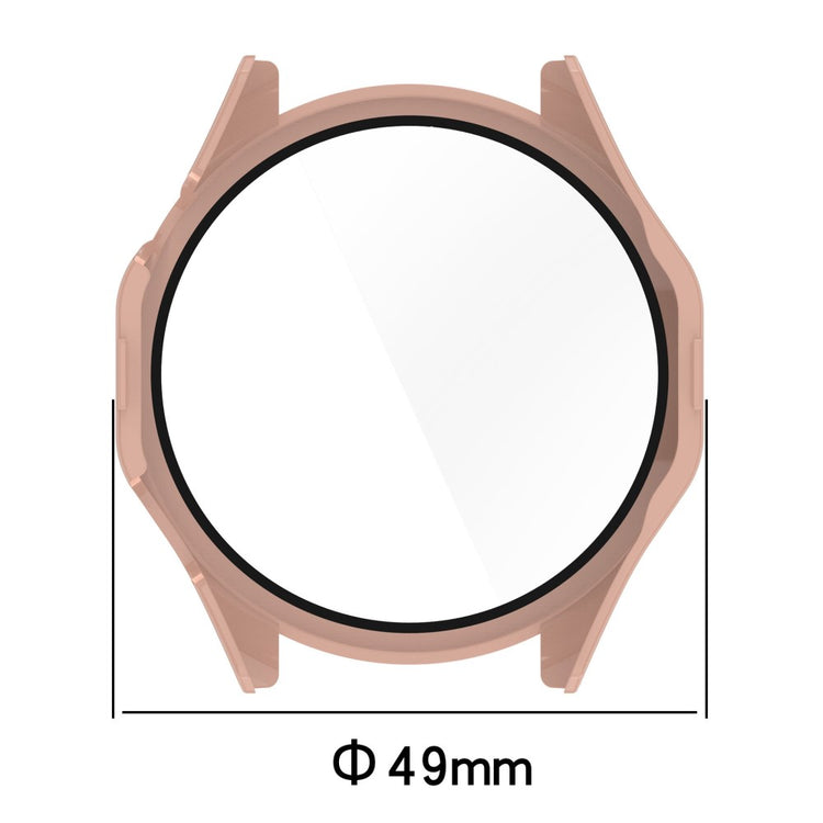 Huawei Watch GT 4 46mm Case Full Protective Hard Bump Resistant Cover with Tempered Glass Screen Protector - Transparent#serie_5