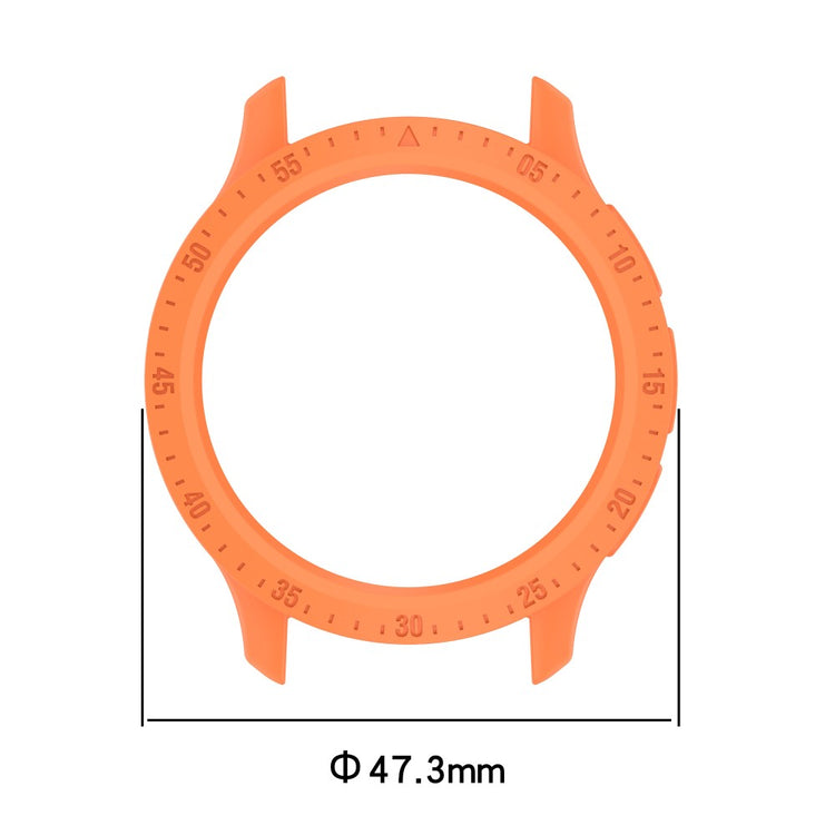 Garmin Venu 3 Flexible Case Cover Scratch Resistant Quick Release Watch Bumper Case with Dial Plate - Orange#serie_1