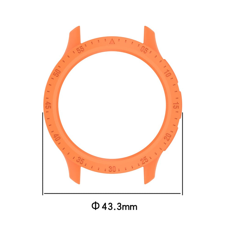 Protective Frame Garmin Venu 3S Watch Case Cover with Dial Plate Flexible Watch Bumper - Orange#serie_1