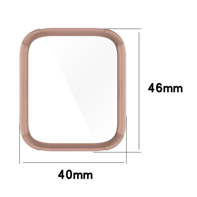 iTouch Air 3 Protective Frame with Tempered Glass Screen Film Smart Watch Hard Bump Resistant Bumper Case - Ivory White#serie_6