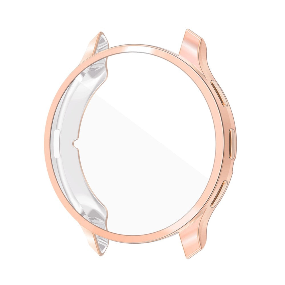 Super Godt Cover med Skærmbeskytter i Silikone passer til Garmin Venu 3 - Pink#serie_4