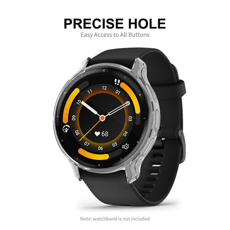 Alle Tiders Silikone Cover passer til Garmin Venu 3S - Gennemsigtig#serie_6