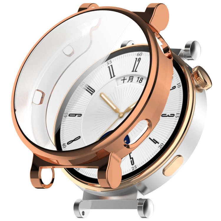 Huawei Watch GT 4 41mm Flexible Watch Case Full Protection Electroplating Watch Cover - Rose Gold#serie_1