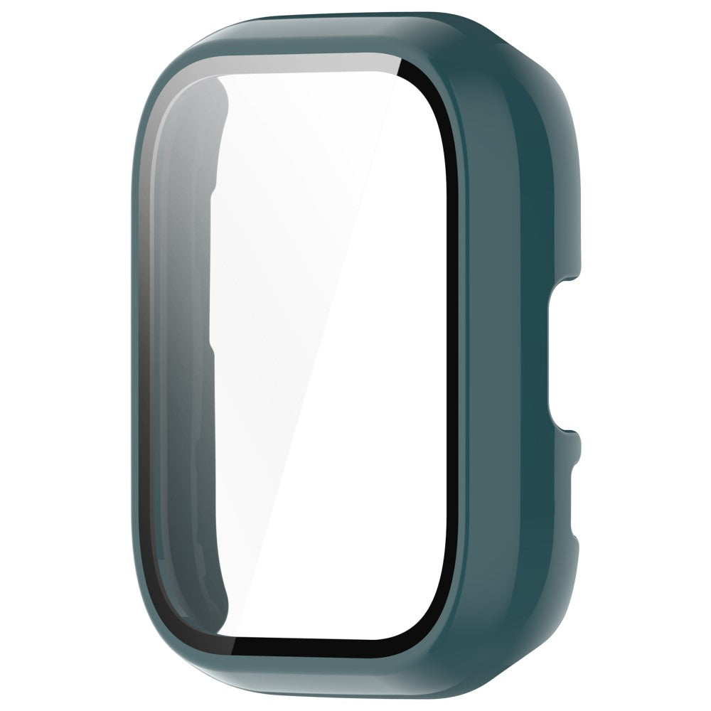 Rigtigt Godt Cover med Skærmbeskytter i Silikone og Glas passer til Amazfit Active - Grøn#serie_3