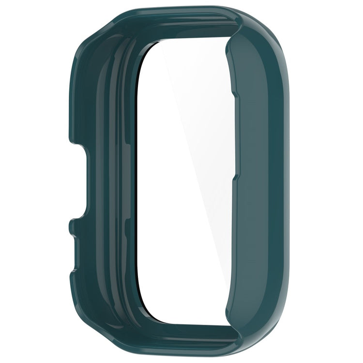 Rigtigt Godt Cover med Skærmbeskytter i Silikone og Glas passer til Amazfit Active - Grøn#serie_3