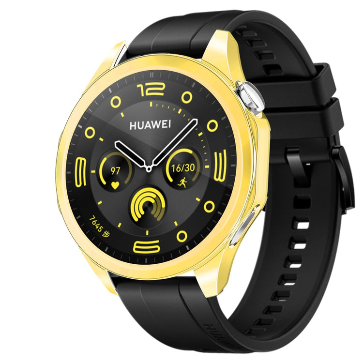 Huawei Watch GT 4 46mm Watch Case Flexible Scratch-resistant Electroplating Protector Cover - Gold#serie_2