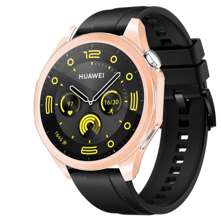 Huawei Watch GT 4 46mm Watch Case Flexible Scratch-resistant Electroplating Protector Cover - Rose Gold#serie_4