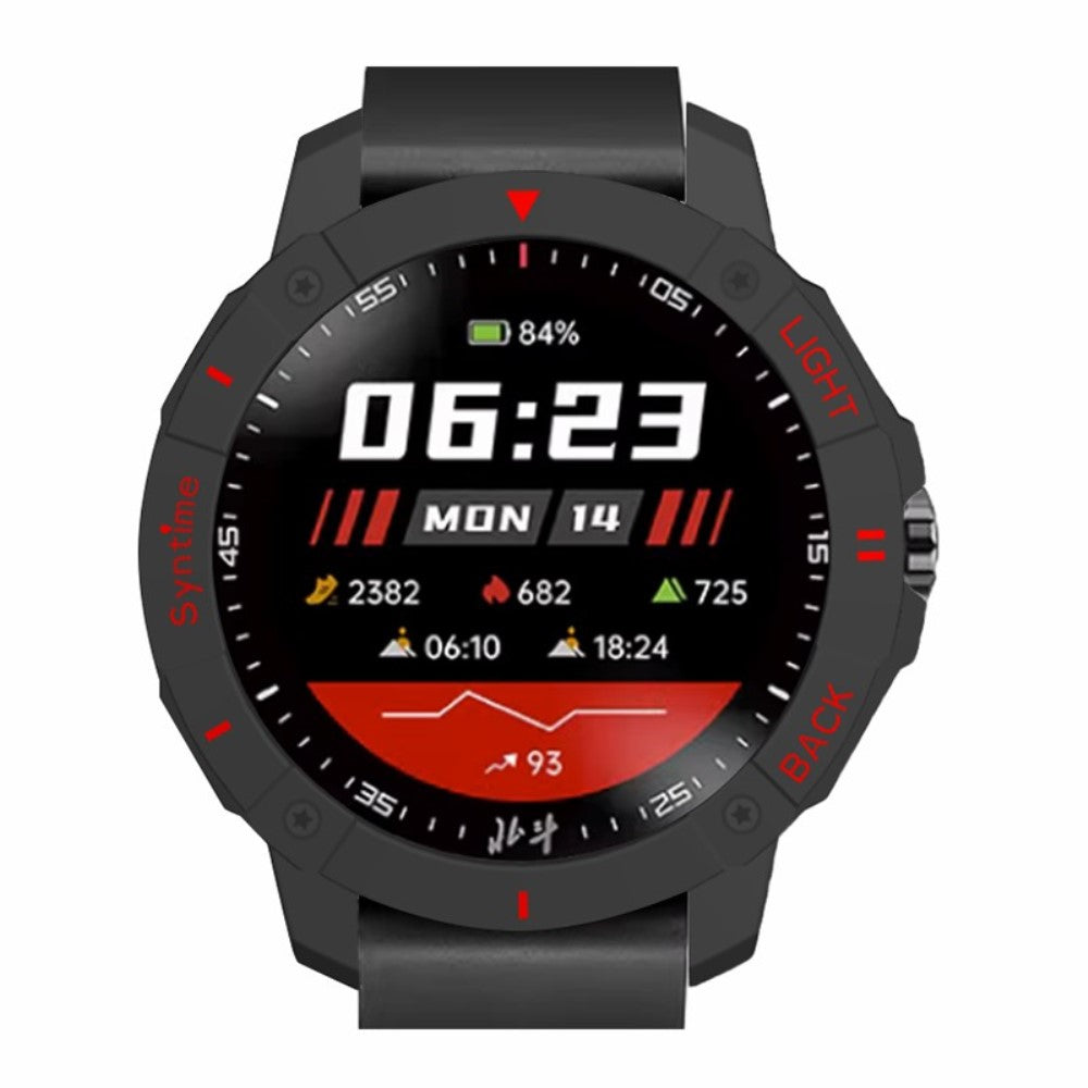 Syntime 2 / 2 Pro Hard Watch Case Hollowed-out scratch-resistant Frame Cover - Black+Red#serie_3