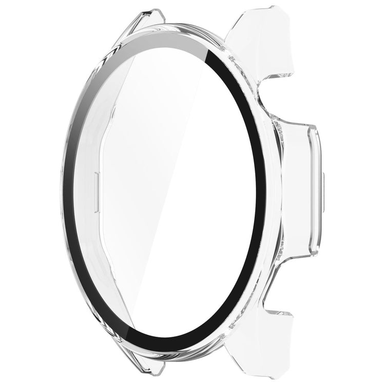 Godt Cover med Skærmbeskytter i Silikone og Glas passer til Huawei Watch 4 Pro - Gennemsigtig#serie_3