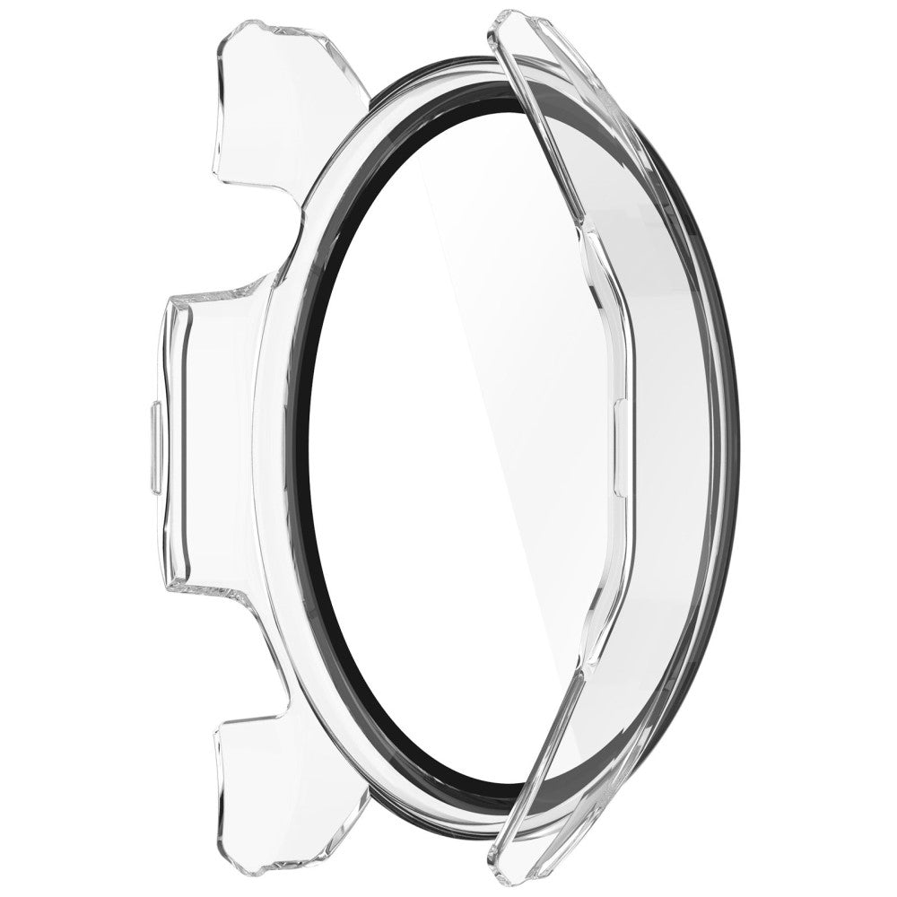 Godt Cover med Skærmbeskytter i Silikone og Glas passer til Huawei Watch 4 Pro - Gennemsigtig#serie_3