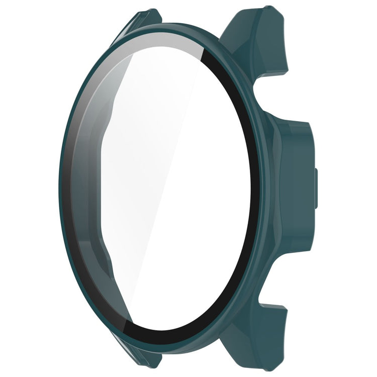 Godt Cover med Skærmbeskytter i Silikone og Glas passer til Huawei Watch 4 Pro - Grøn#serie_4