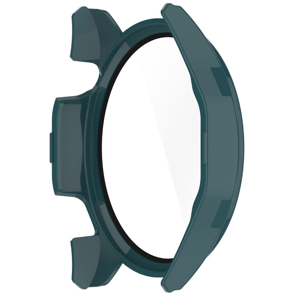 Godt Cover med Skærmbeskytter i Silikone og Glas passer til Huawei Watch 4 Pro - Grøn#serie_4