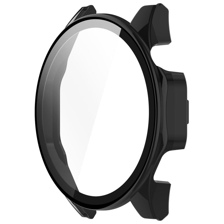 Godt Cover med Skærmbeskytter i Silikone og Glas passer til Huawei Watch 4 Pro - Blå#serie_6