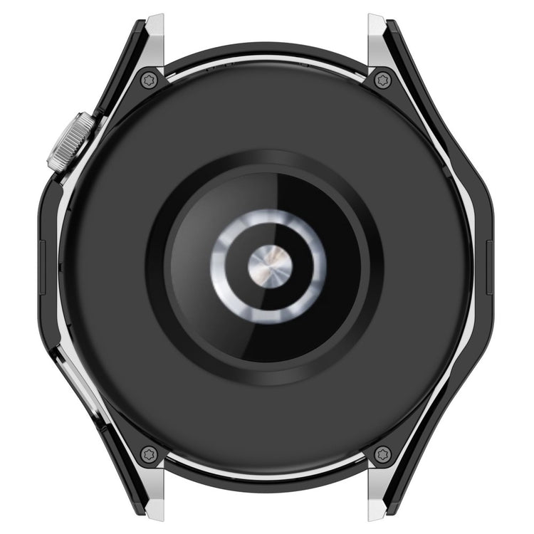 Godt Cover med Skærmbeskytter i Silikone og Glas passer til Huawei Watch 4 Pro - Blå#serie_6