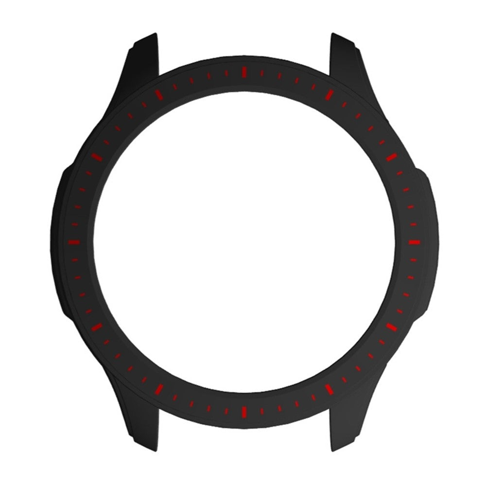 Huami Amazfti GTR 4 Bumper Frame Cover Hard Protective Watch Case - Black+Red#serie_3