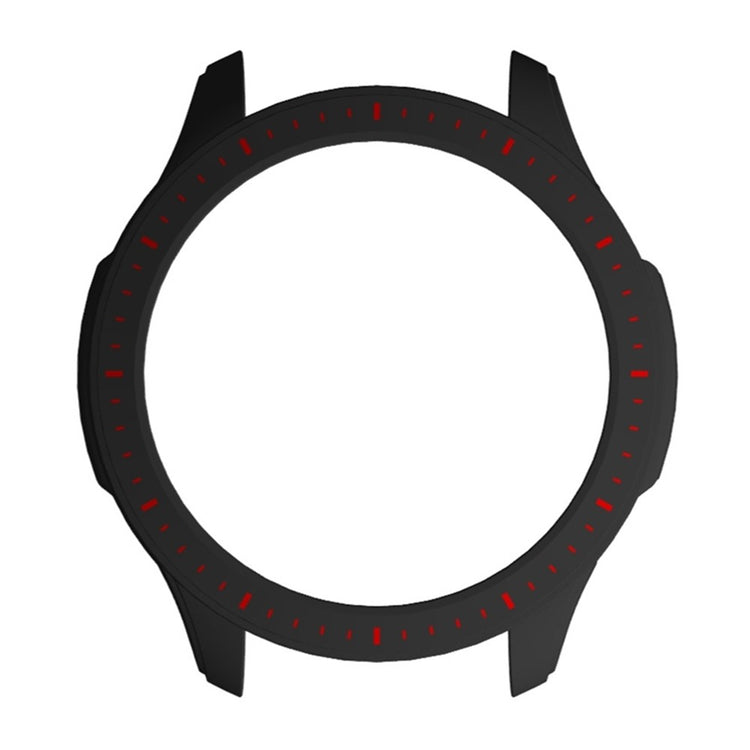 Huami Amazfti GTR 4 Bumper Frame Cover Hard Protective Watch Case - Black+Red#serie_3