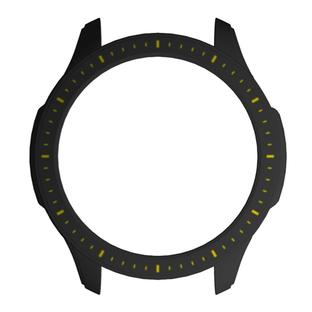 Huami Amazfti GTR 4 Bumper Frame Cover Hard Protective Watch Case - Black+Yellow#serie_4