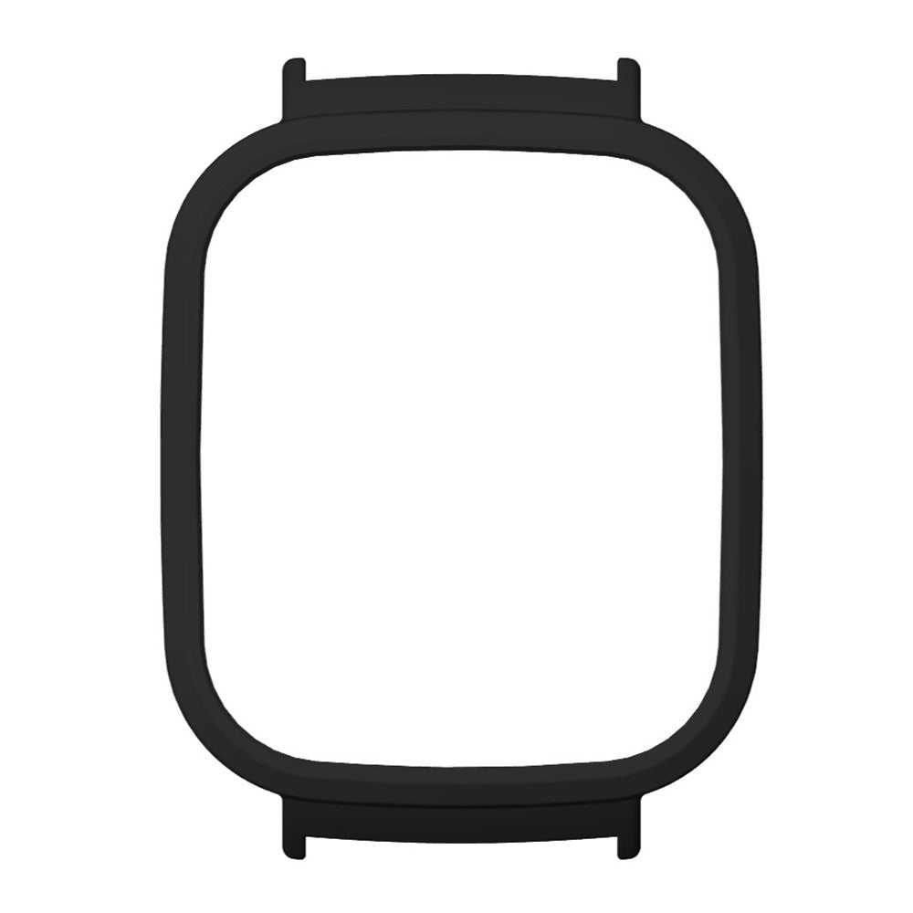 Xiaomi Redmi Watch 3 Hard Bumper Frame Case Protective Cover with 20mm Adapter Connector - Black#serie_1