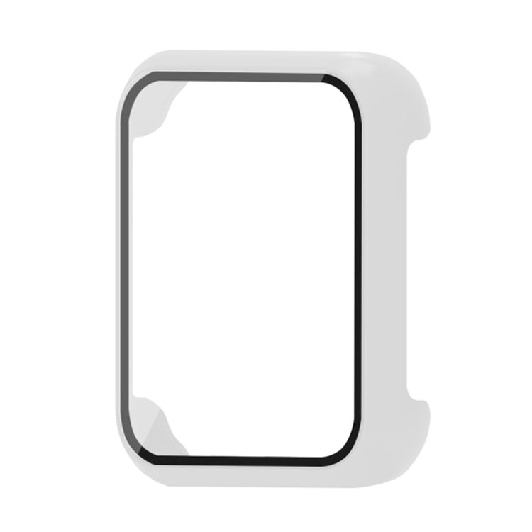 Oppo Watch 3 Watch Case Electroplated Hard Cover with Tempered Glass Screen Film - White#serie_3