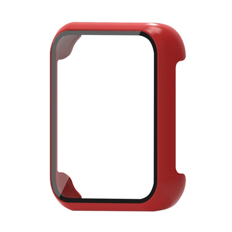 Oppo Watch 3 Watch Case Electroplated Hard Cover with Tempered Glass Screen Film - Red#serie_5