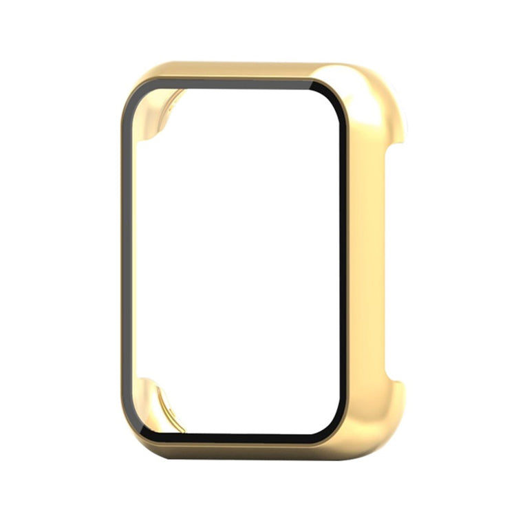 Oppo Watch 3 Watch Case Electroplated Hard Cover with Tempered Glass Screen Film - Gold#serie_6