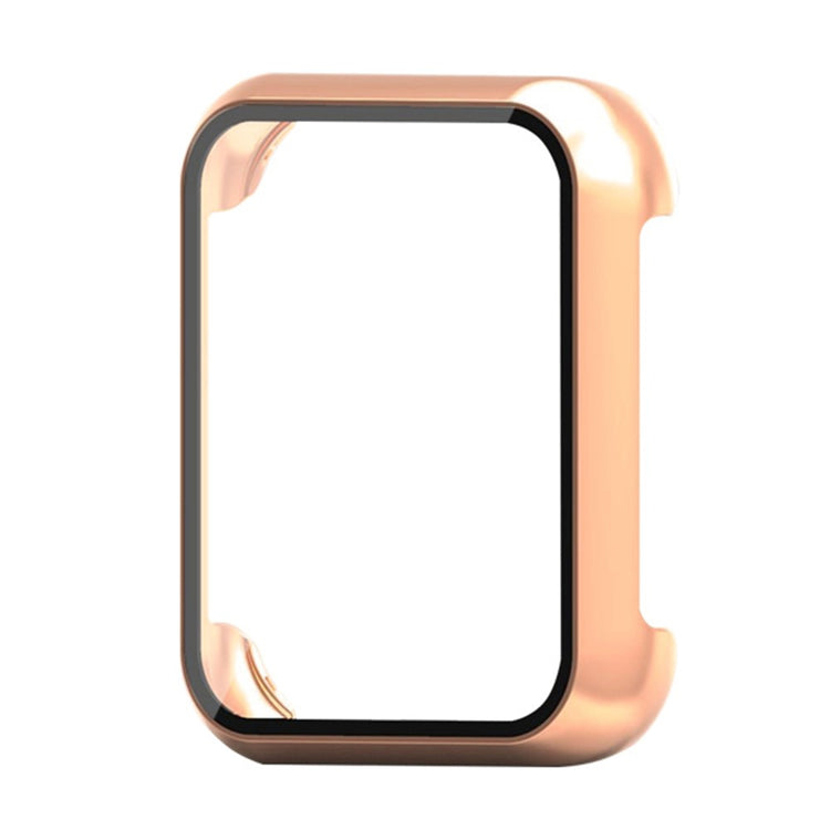 Oppo Watch 3 Watch Case Electroplated Hard Cover with Tempered Glass Screen Film - Rose Gold#serie_7