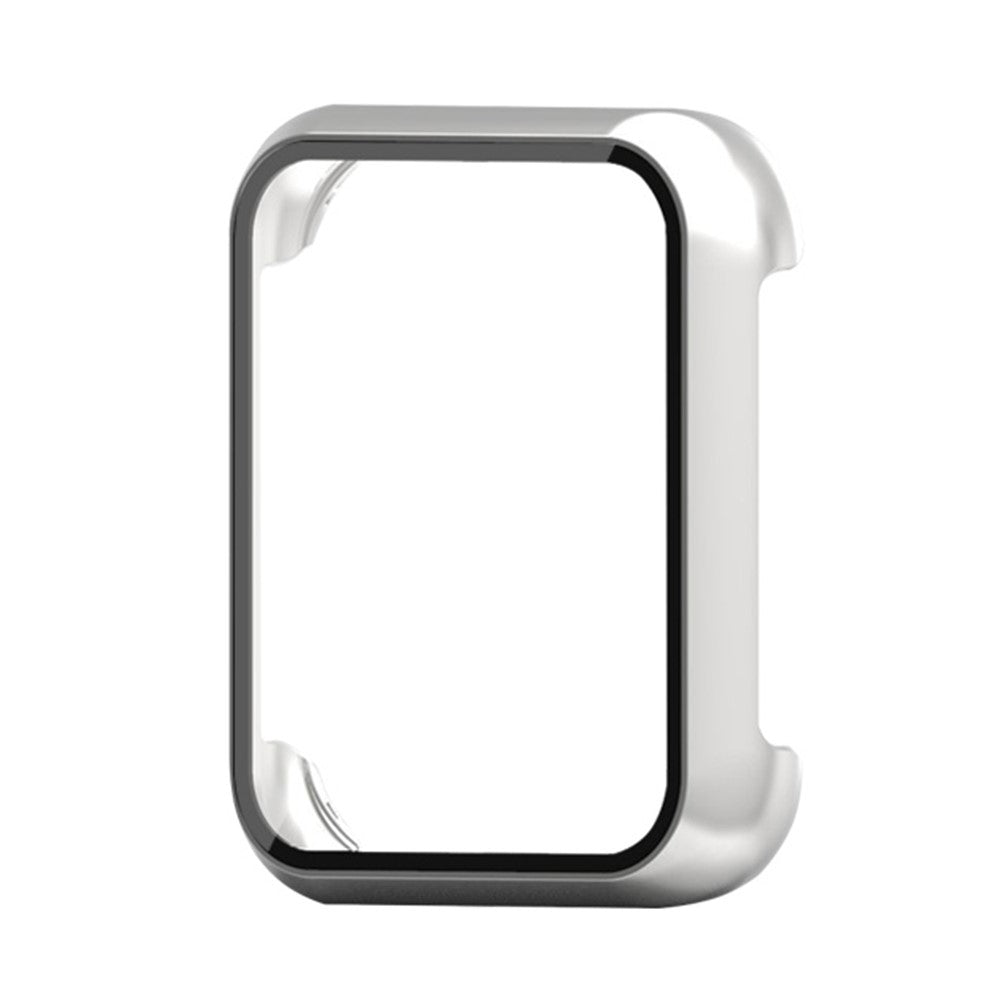 Oppo Watch 3 Watch Case Electroplated Hard Cover with Tempered Glass Screen Film - Silver#serie_10