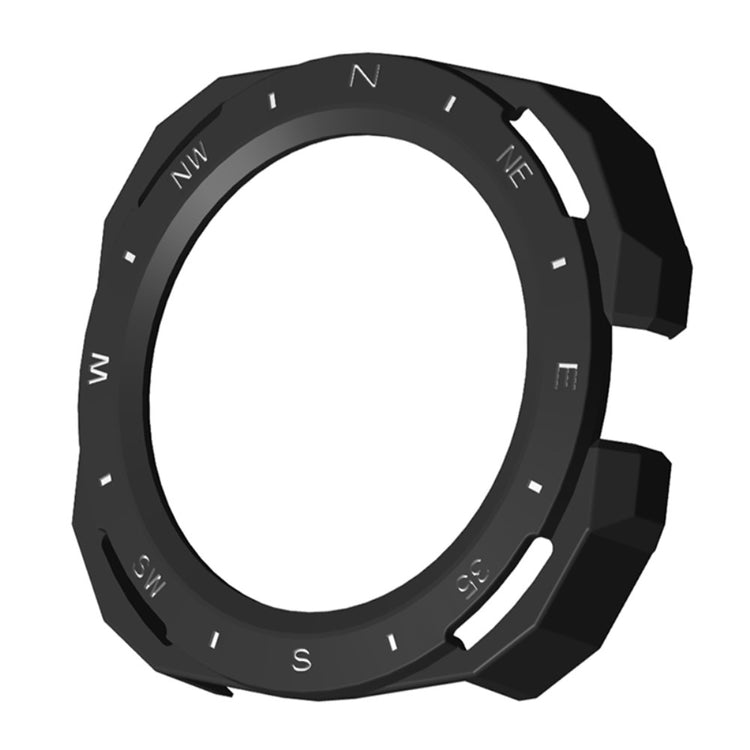 Huawei Watch GT Cyber Hard Watch Frame Hollow Protective Case Cover - Black+White#serie_2