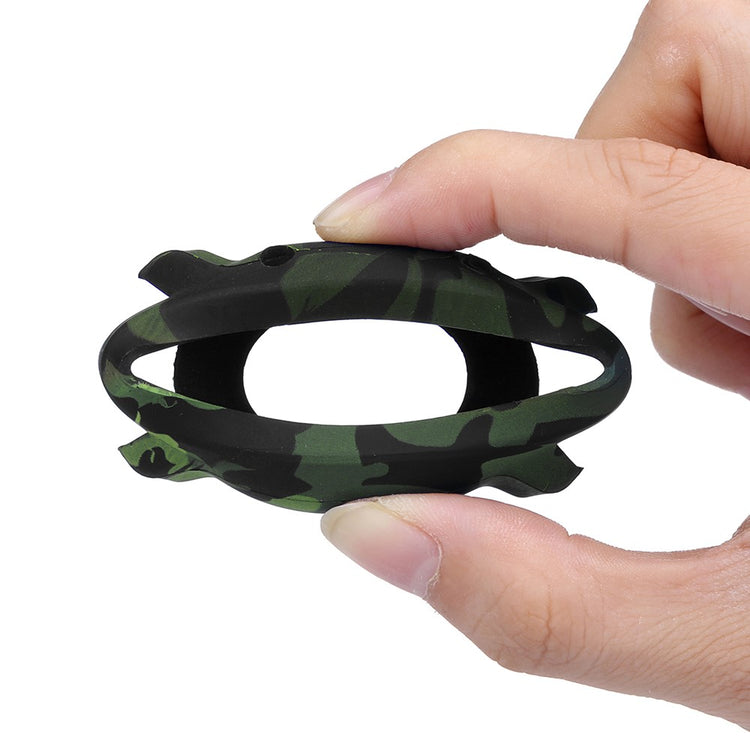 Huami Amazfit GTR 3 / GTR 3 Pro / GTR 47mm Silicone Bumper Frame Hollowed Cover - Green Camouflage#serie_3
