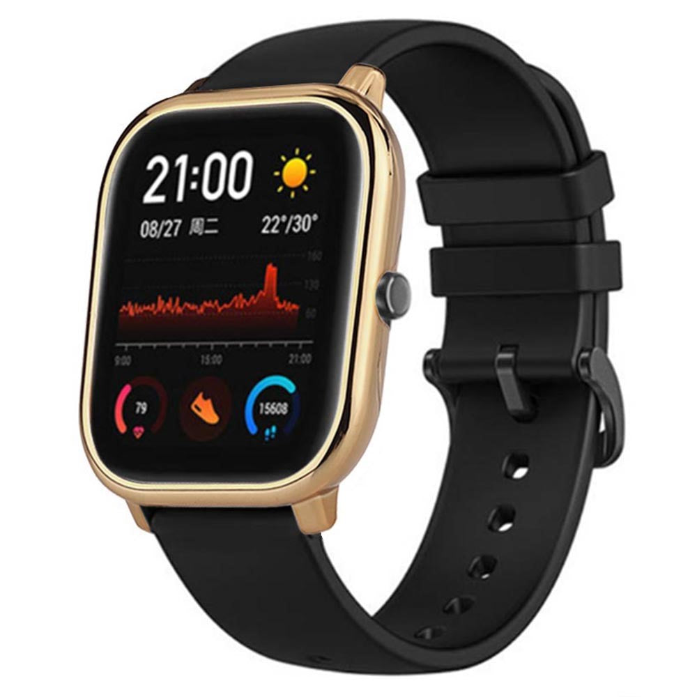Huami Amazfit GTS Bumper Frame Hollow Hard Electroplated Watch Case - Champagne Gold#serie_2