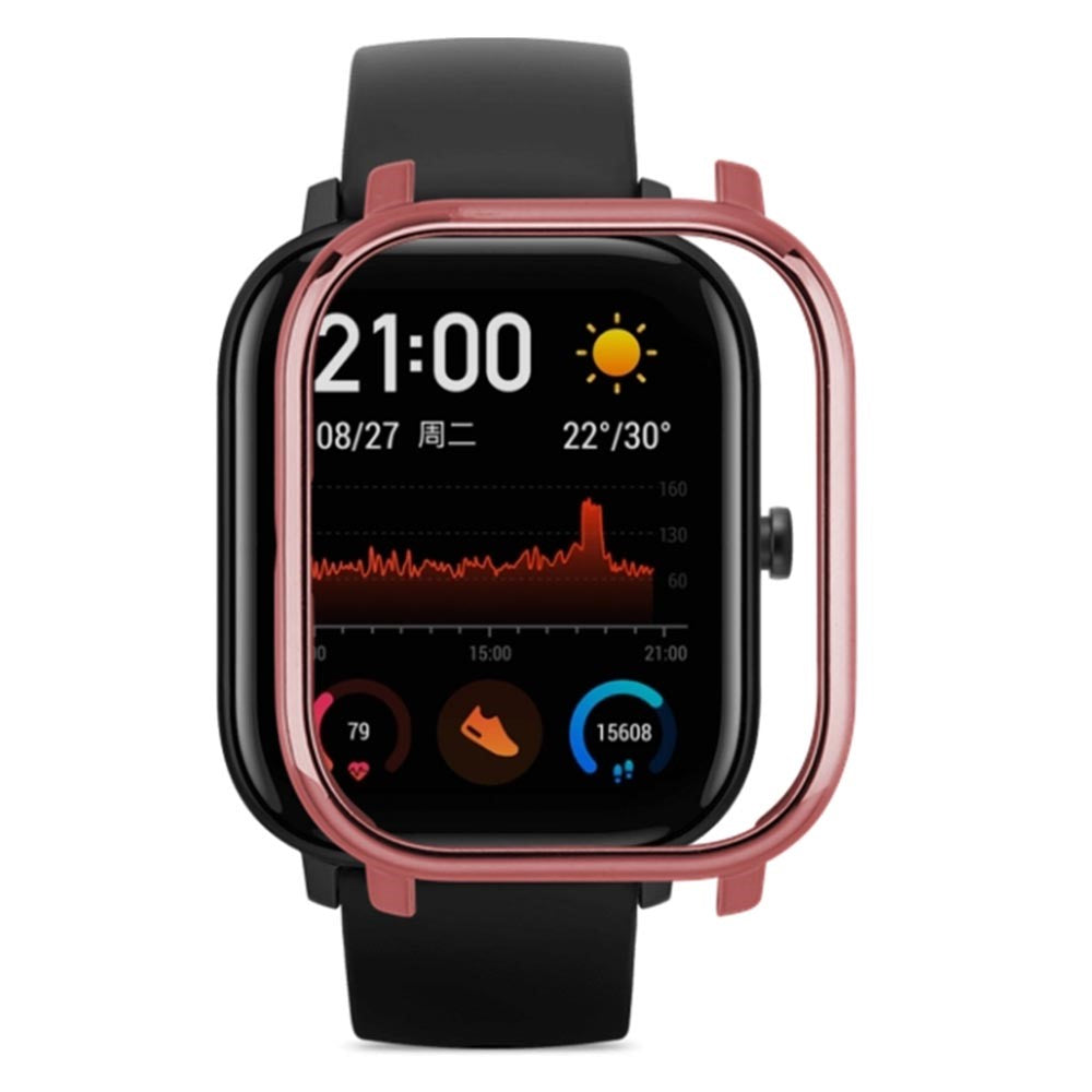 Hårdt Silikone Bumper passer til Amazfit GTS 1 - Pink#serie_3