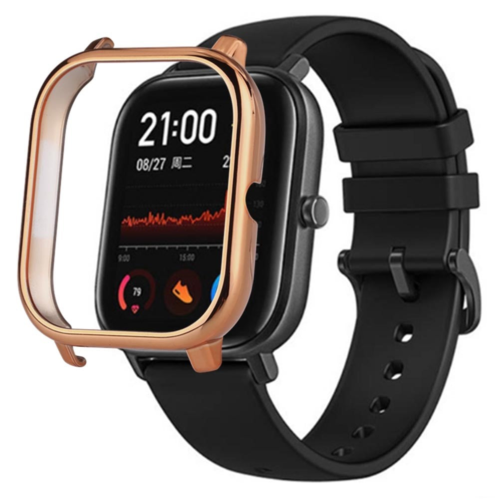 Hårdt Silikone Bumper passer til Amazfit GTS 1 - Pink#serie_4