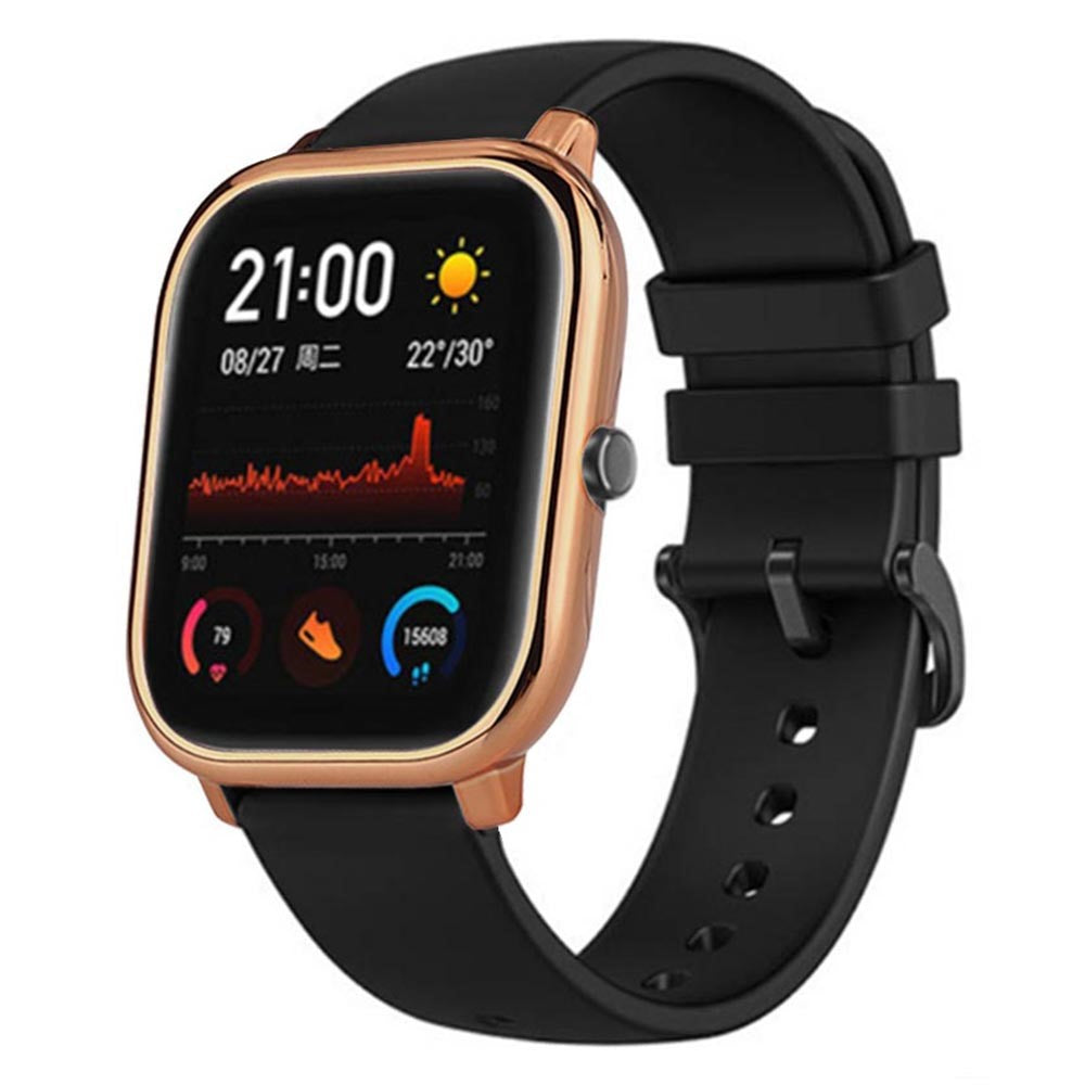 Hårdt Silikone Bumper passer til Amazfit GTS 1 - Pink#serie_4
