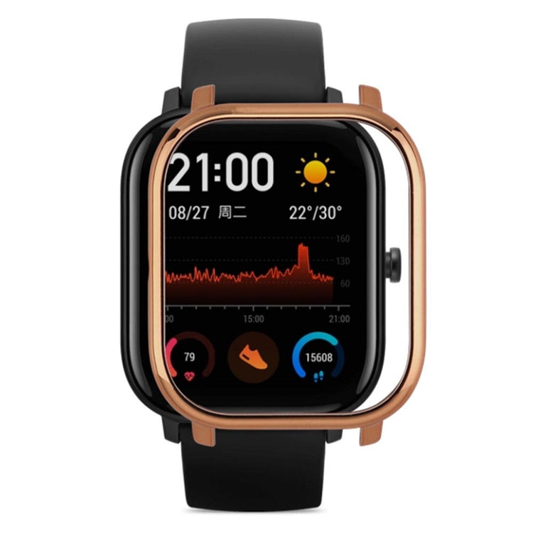 Hårdt Silikone Bumper passer til Amazfit GTS 1 - Pink#serie_4