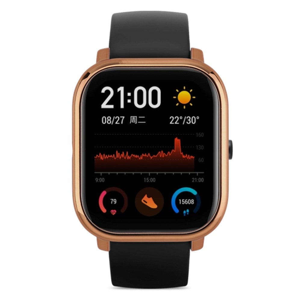 Huami Amazfit GTS Bumper Frame Hollow Hard Electroplated Watch Case - Rose Gold#serie_4