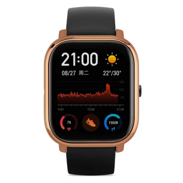 Huami Amazfit GTS Bumper Frame Hollow Hard Electroplated Watch Case - Rose Gold#serie_4