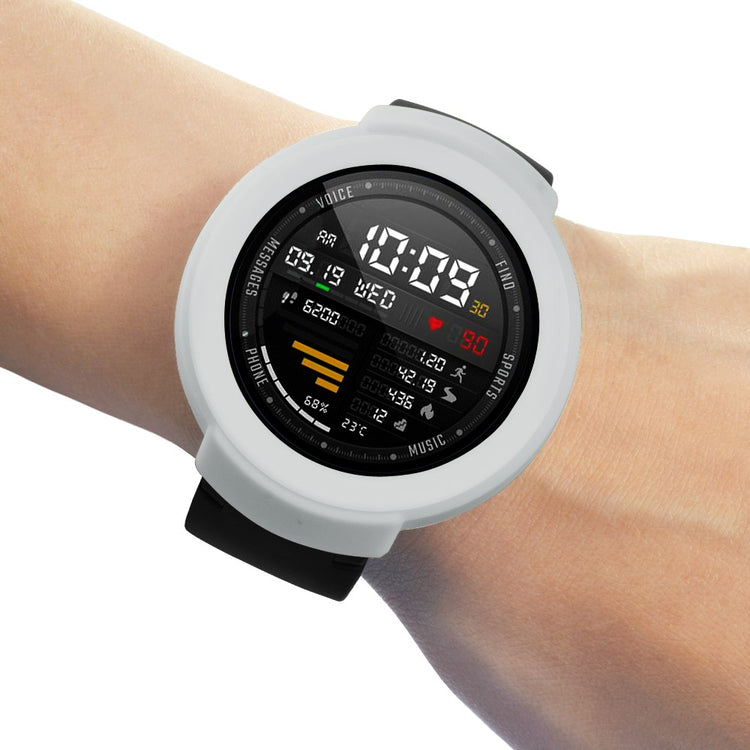 Huami Amazfit Verge / Verge Lite Silicone Bumper Frame Hollowed Protective Cover - Grey#serie_6